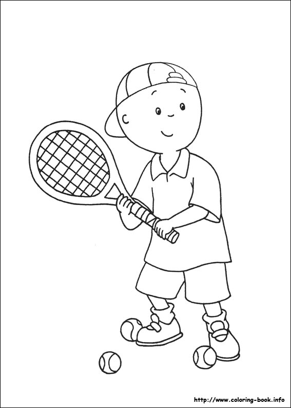 Plansa de colorat cu Caillou 17 9